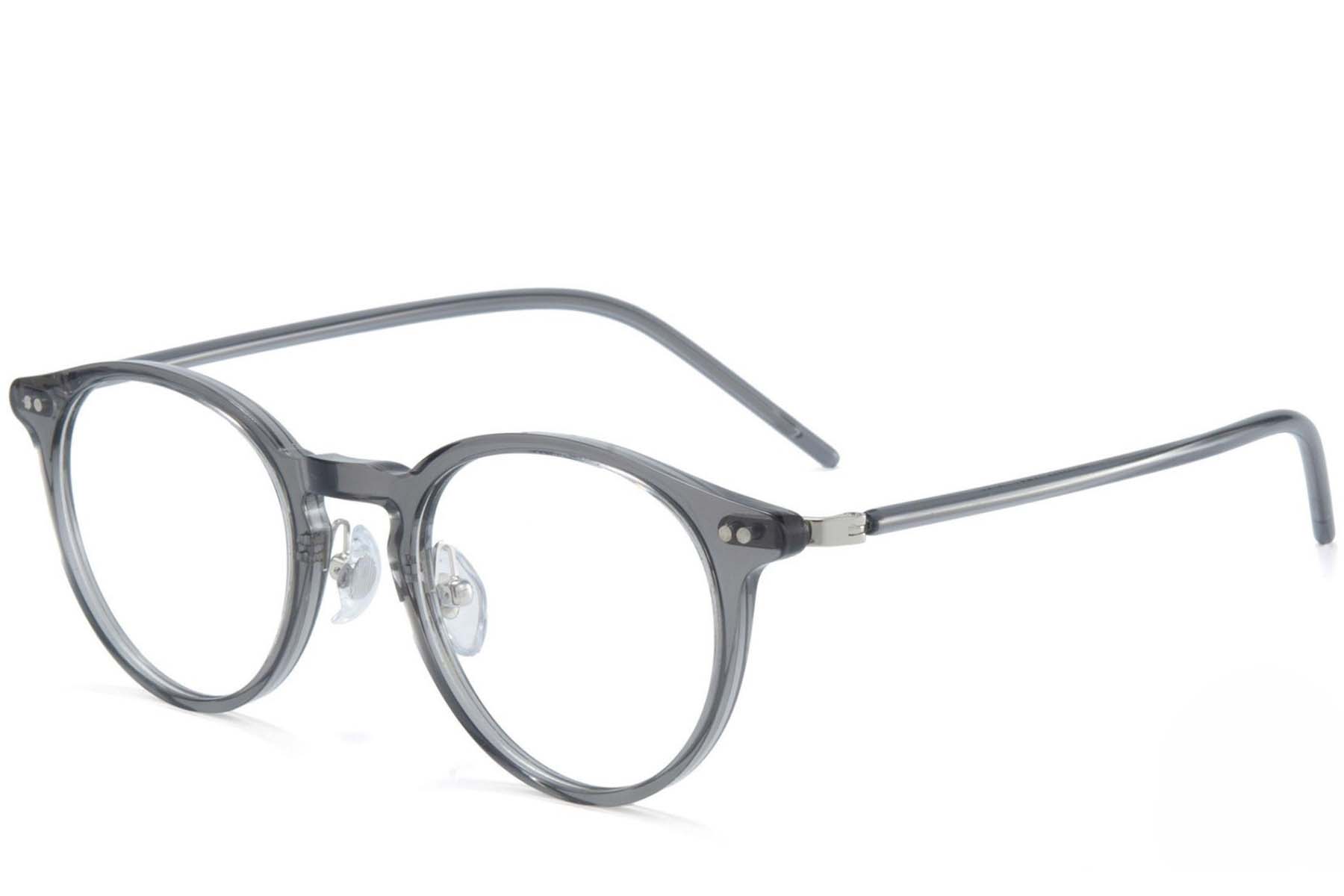 Ovale graue TR90-Brille #BS1025-0066