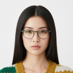 Ovale graue TR90-Brille #BS1025-0066