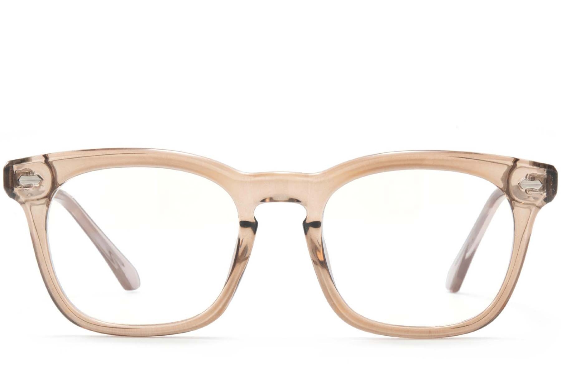 BS1025-0081_Brown_Rectangular_TR90_Glasses_front