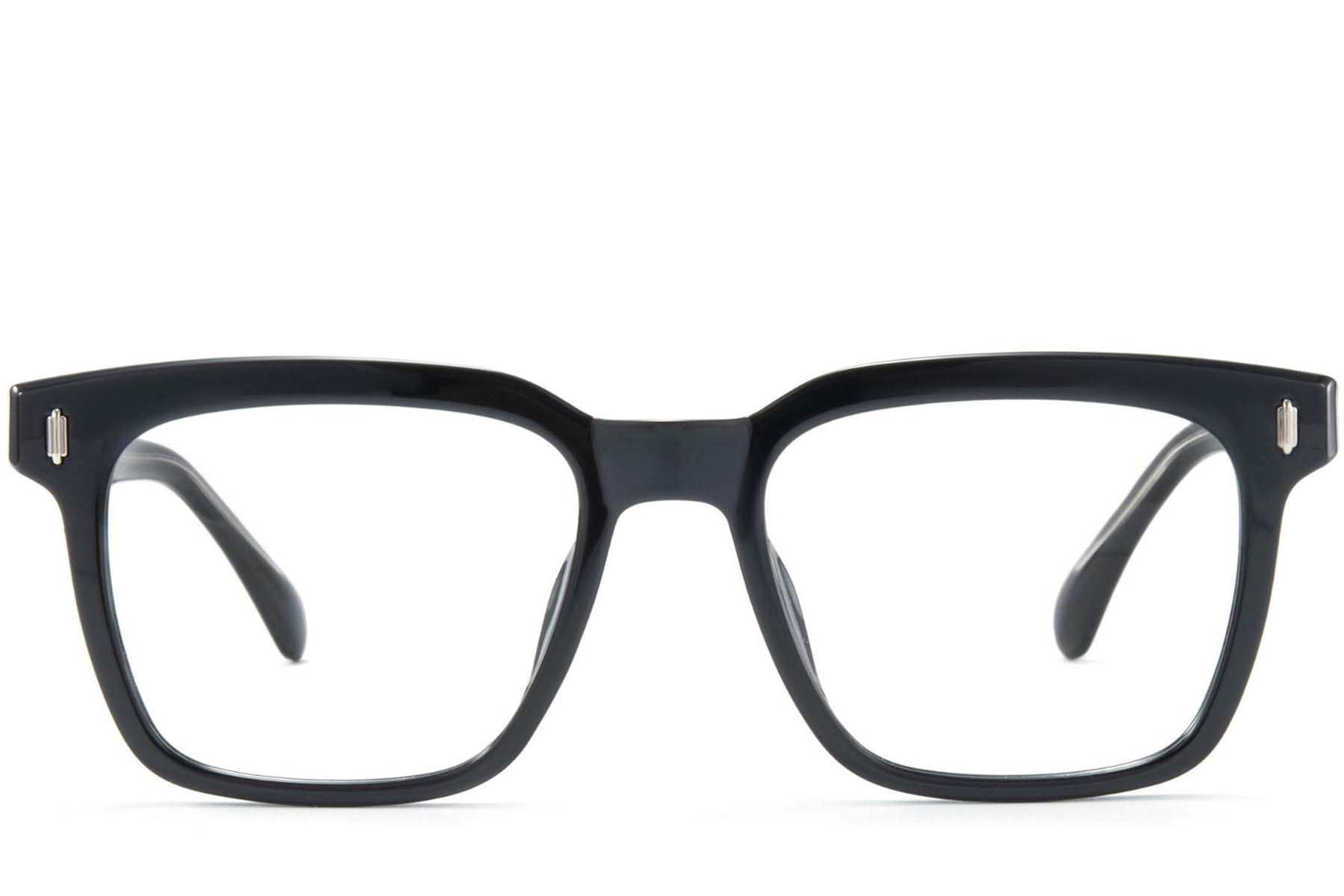 BS1025-0096_Black_Rectangular_TR90_Glasses_front
