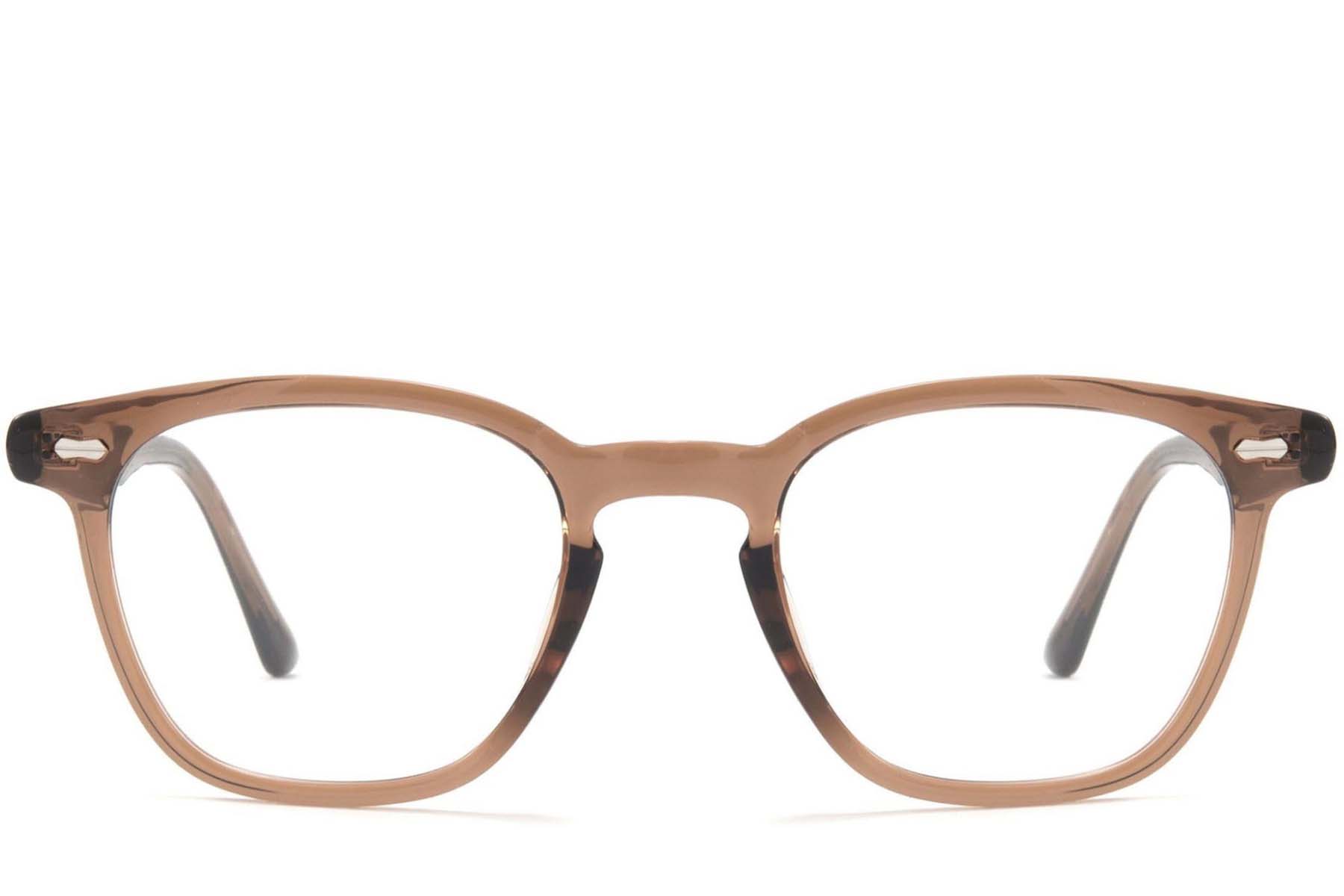 BS1025-0102_Brown_Rectangular_TR90_Glasses_front