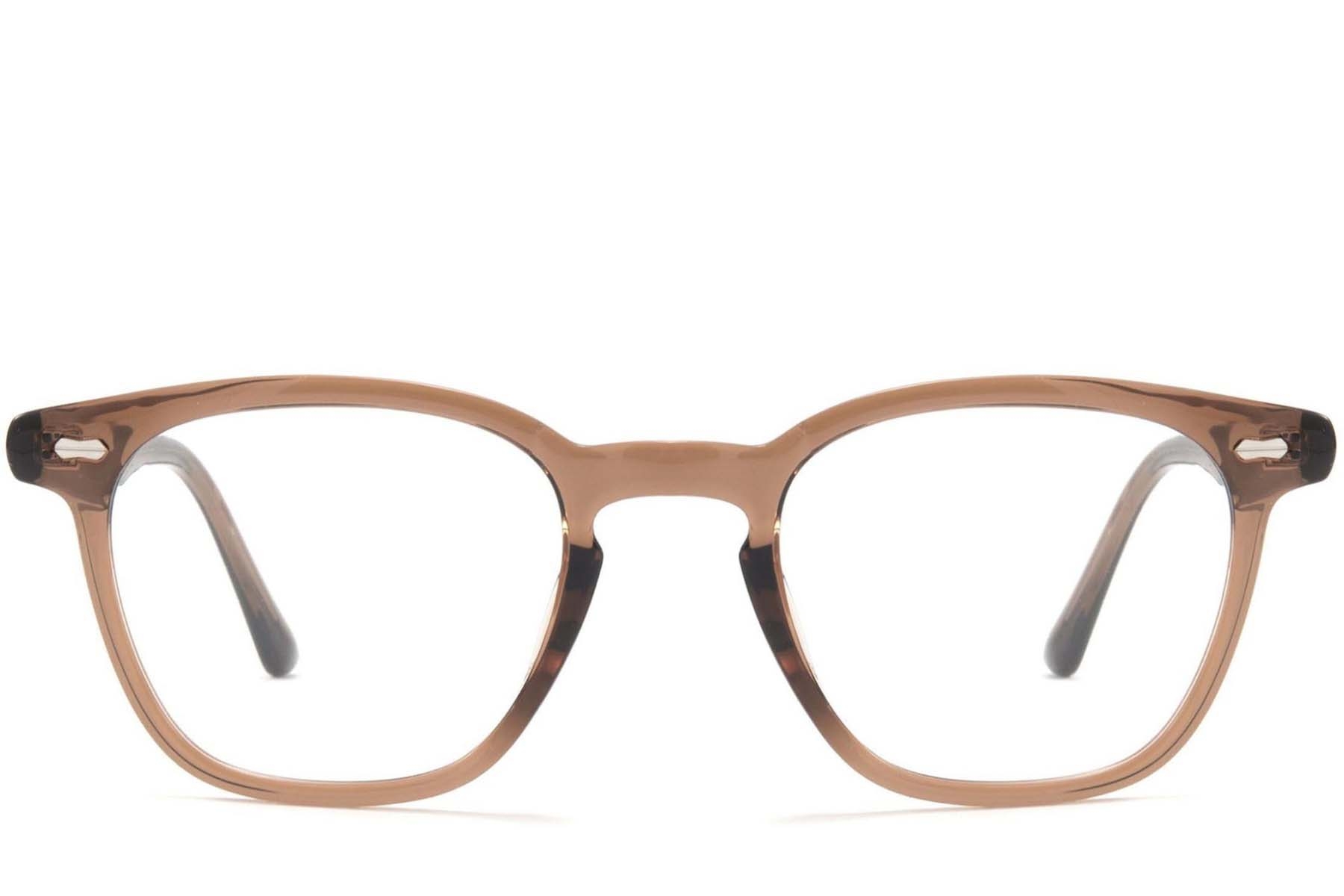 BS1025-0102_Brown_Rectangular_TR90_Glasses_front