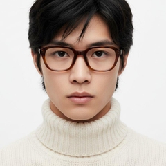 Rectangular Tortoiseshell TR90 Glasses #BS1025-0109