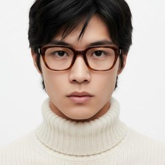 BS1025-0109_Tortoiseshell_Rectangular_TR90_Glasses_model