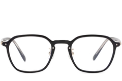 BS1025-0116_Black_Rectangular_TR90_Glasses_front