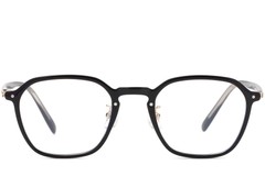 BS1025-0116_Black_Rectangular_TR90_Glasses_front