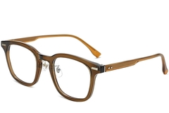 Rectangular Brown TR90 Glasses #BS1025-0124