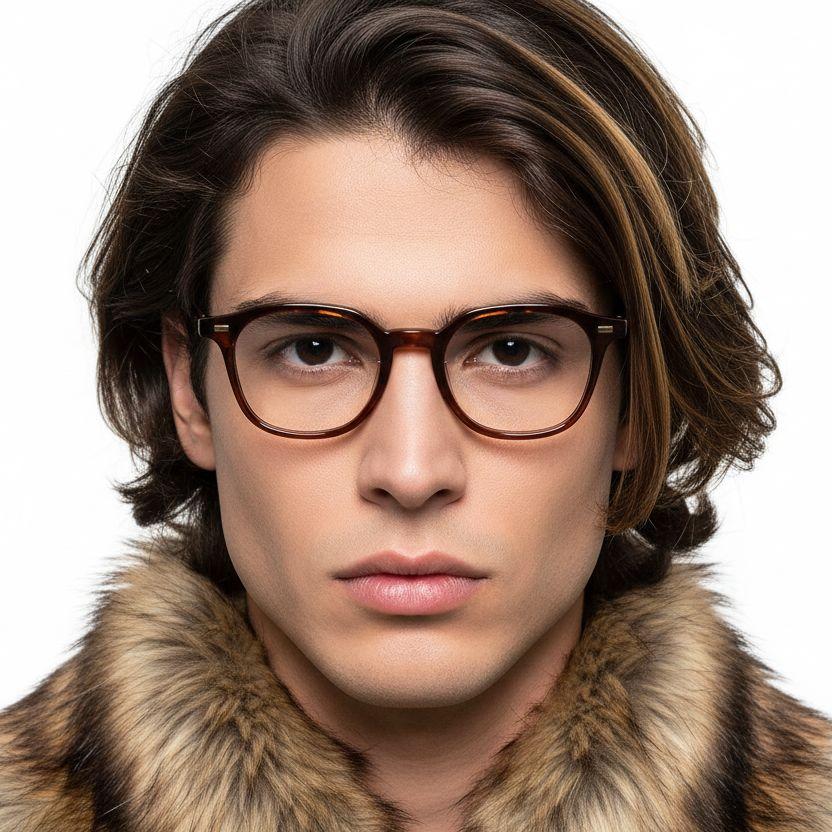 BS1025-0126_Tortoiseshell_Rectangular_TR90_Glasses_model