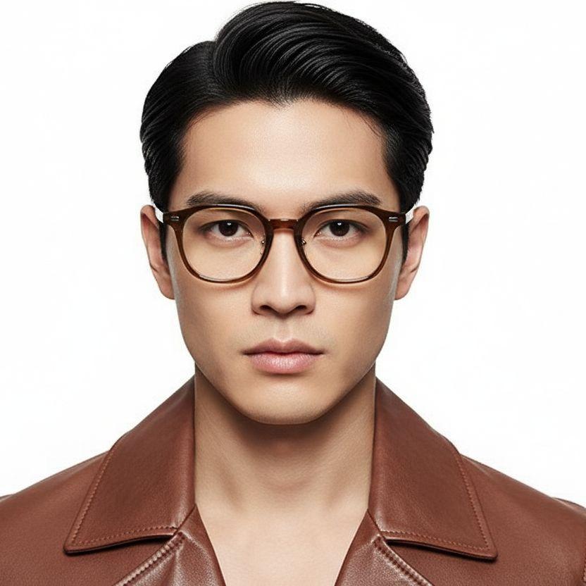 bs1025-0130_brown_rectangular_tr90_glasses_model