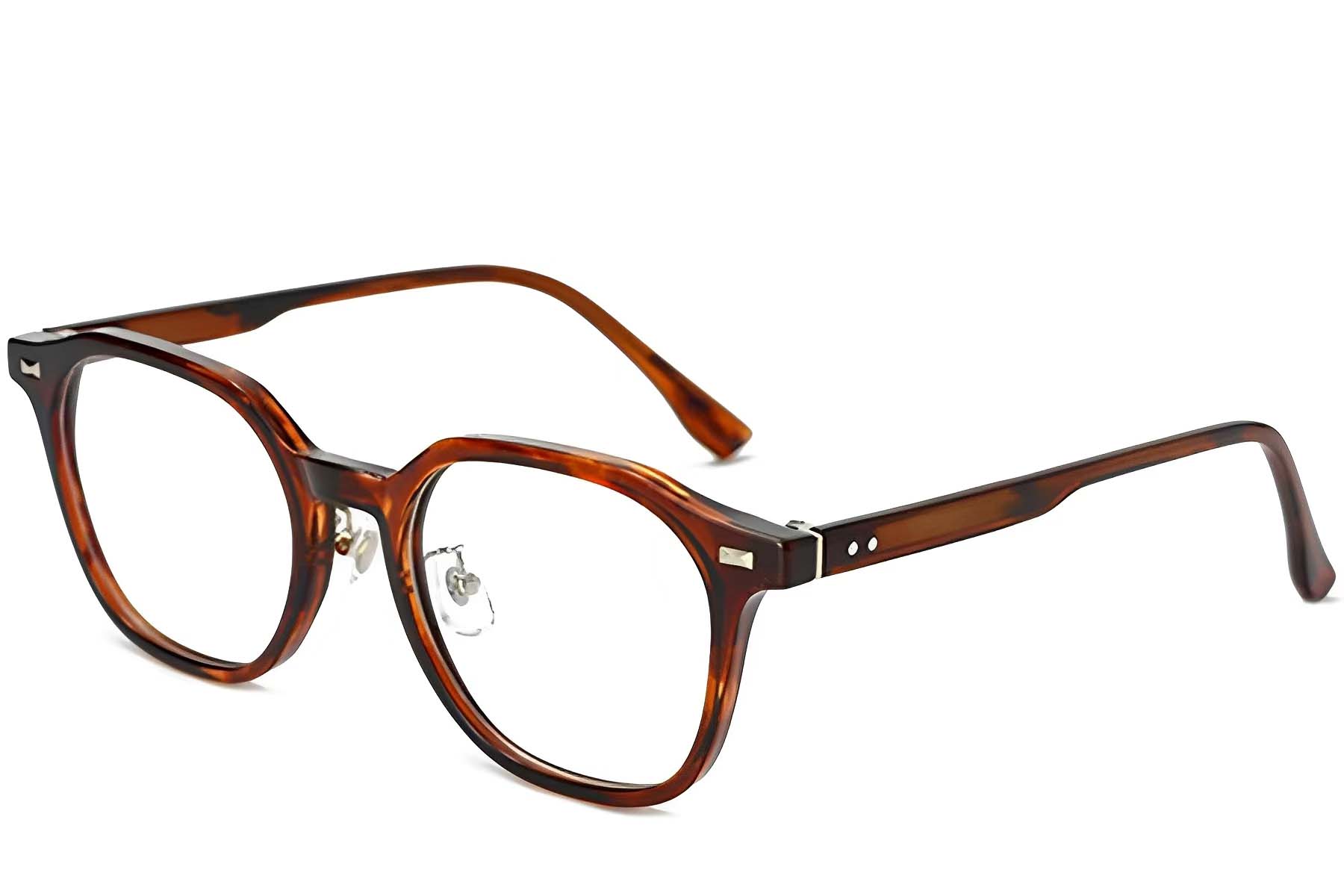 Rechteckige Schildpatt-TR90-Brille #BS1025-0132