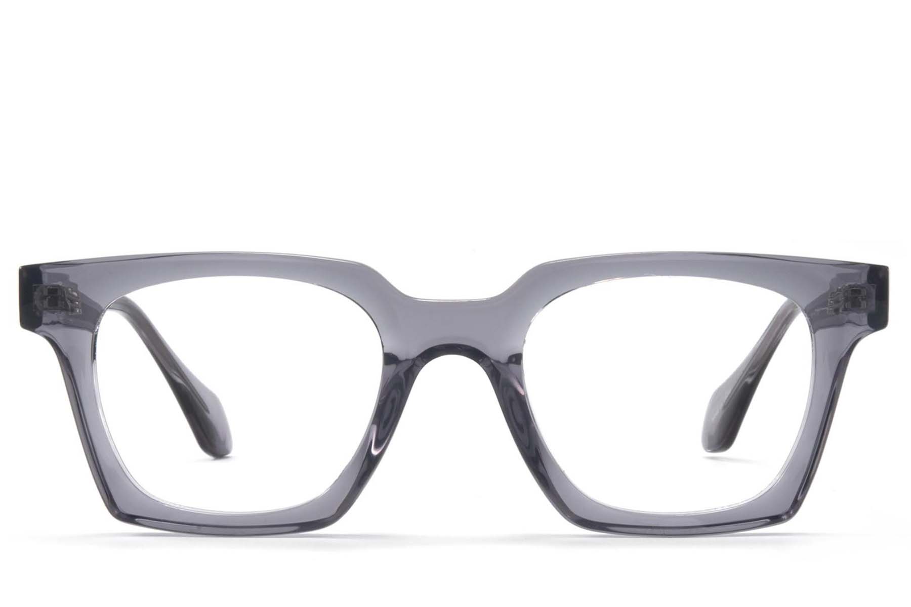 BS1025-0145_Grey_Rectangular_TR90_Glasses_front