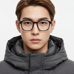 Rectangular Black TR90 Glasses #BS1025-0148