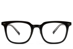 BS1025-0160_Black_Rectangular_TR90_Glasses_front
