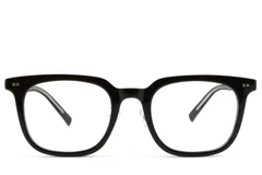 BS1025-0160_Black_Rectangular_TR90_Glasses_front