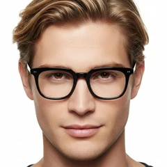 BS1025-0160_Black_Rectangular_TR90_Glasses_model
