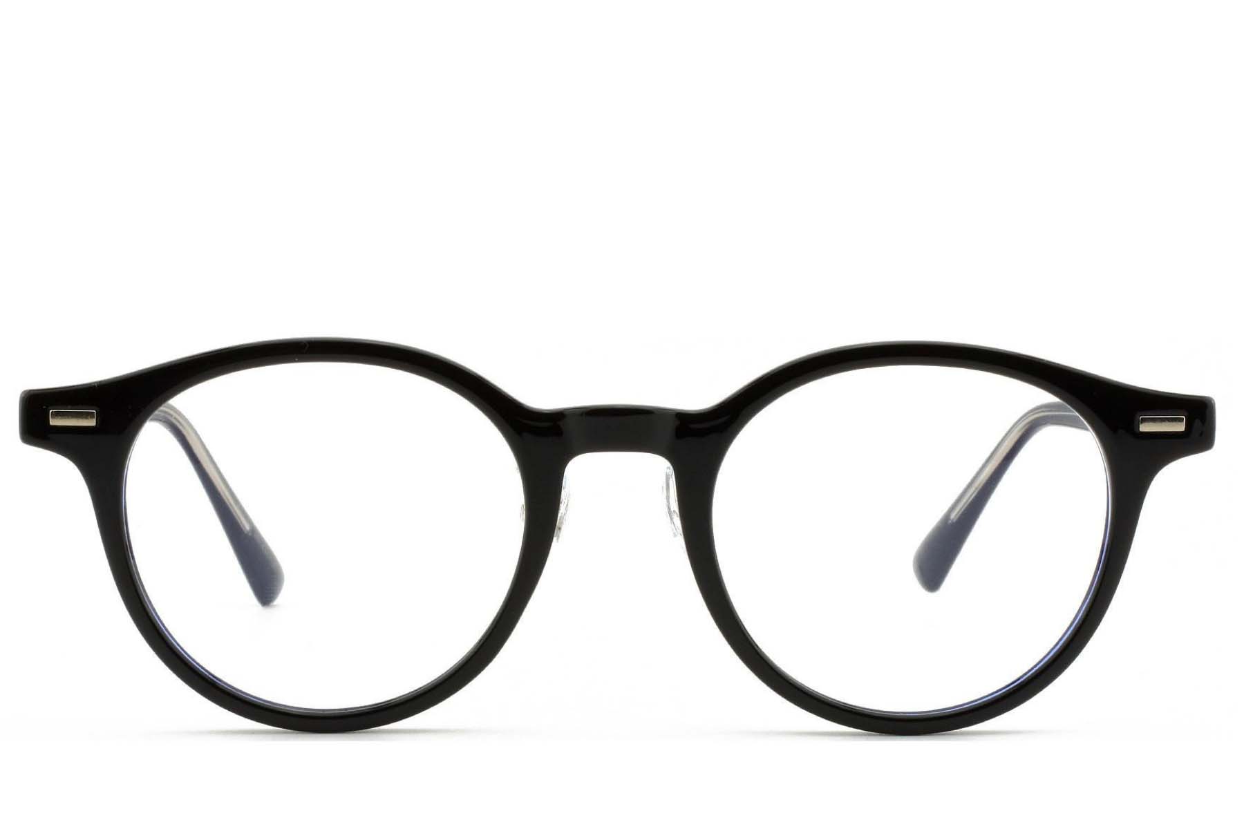 BS1025-0167_Black_Oval_TR90_Glasses_front