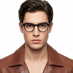 BS1025-0167_Black_Oval_TR90_Glasses_model