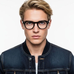 Lunettes rectangulaires noires TR90 #BS1025-0191