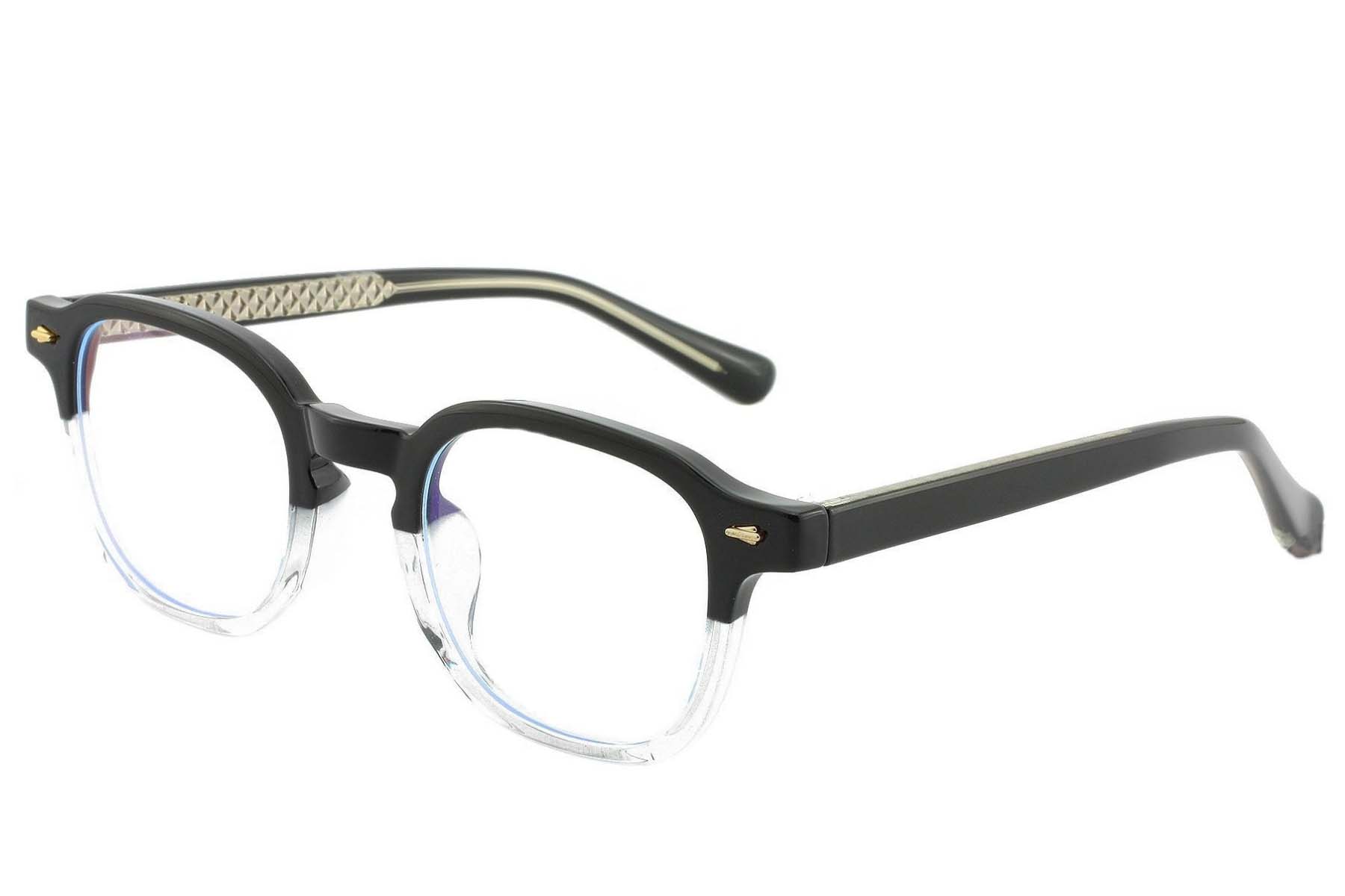BS1025-0200_Black_Rectangular_TR90_Glasses_corner