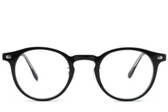 BS1025-0204_Black_Oval_TR90_Glasses_front