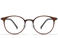BS1025-0215_Brown_Oval_Ultem_Glasses_front