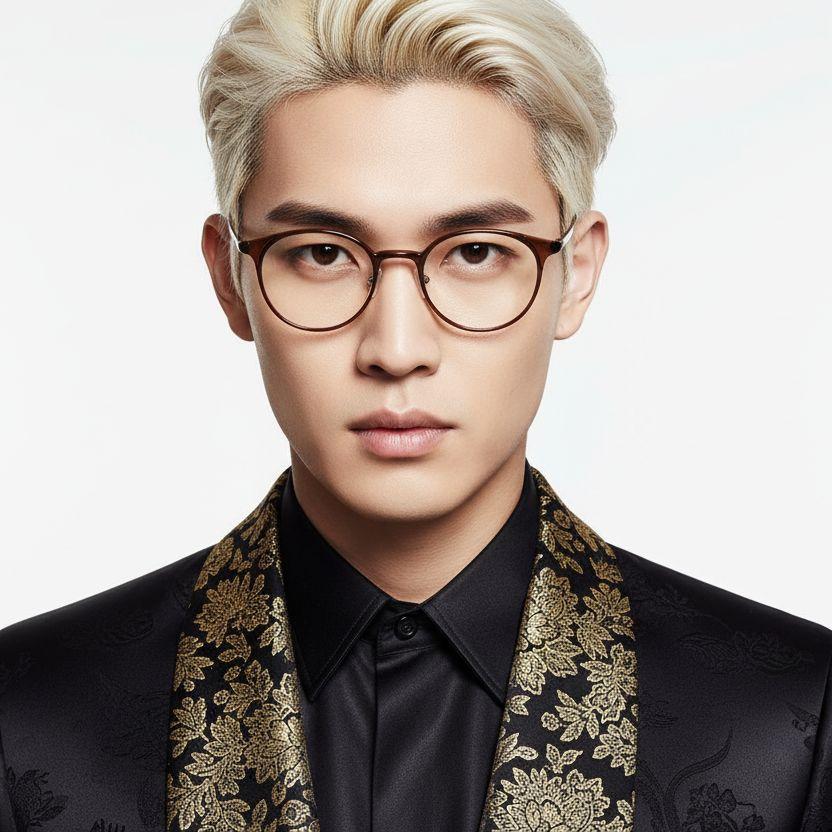 BS1025-0215_Brown_Oval_Ultem_Glasses_model