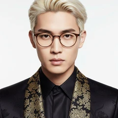 BS1025-0215_Brown_Oval_Ultem_Glasses_model