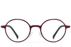 BS1025-0224_Red_Round_Ultem_Glasses_front
