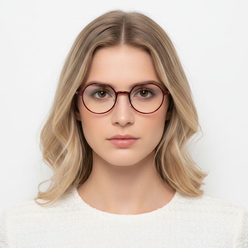 BS1025-0224_Red_Round_Ultem_Glasses_model