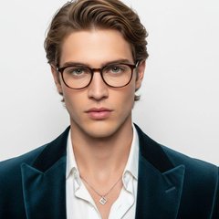 BS1025-0235_Brown_Rectangular_Ultem_Glasses_model