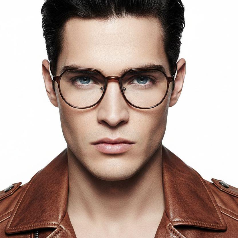 bs1025-0242_brown_geometric_ultem_glasses_model