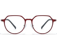 BS1025-0244_Red_Geometric_Ultem_Glasses_front
