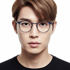 BS1025-0250_Blue_Oval_Ultem_Glasses_model