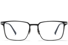 BS1025-0256_Silver_Rectangular_Metal_Glasses_front