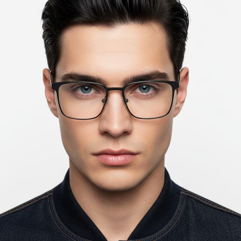 bs1025-0257_black_rectangular_metal_glasses_model