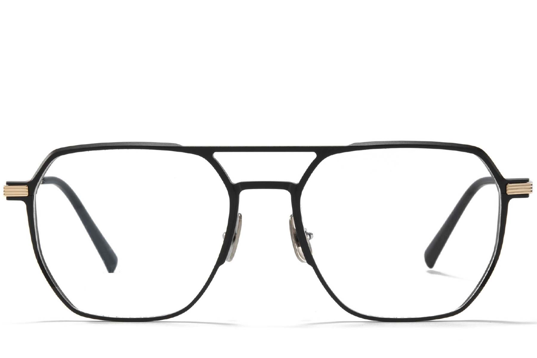 BS1025-0267_Golden_Aviator_Metal_Glasses_front