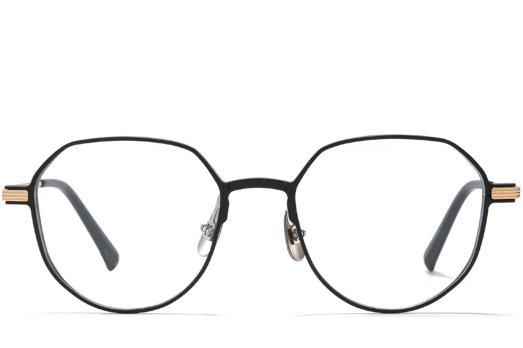 BS1025-0276_Golden_Geometric_Metal_Glasses_front