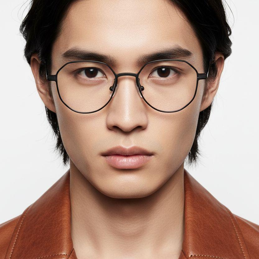 bs1025-0278_black_geometric_metal_glasses_model