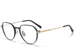 Occhiali geometrici in metallo dorato #BS1025-0290