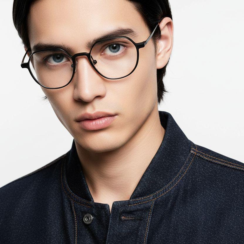 bs1025-0296_black_geometric_metal_glasses_model