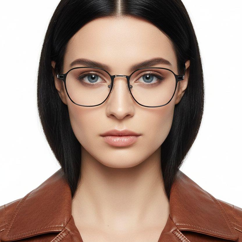 bs1025-0308_silver_rectangular_metal_glasses_model