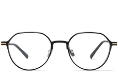 BS1025-0314_Golden_Geometric_Metal_Glasses_front