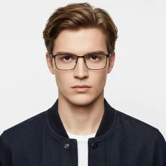 BS1025-0322_Golden_Rectangular_Metal_Glasses_model