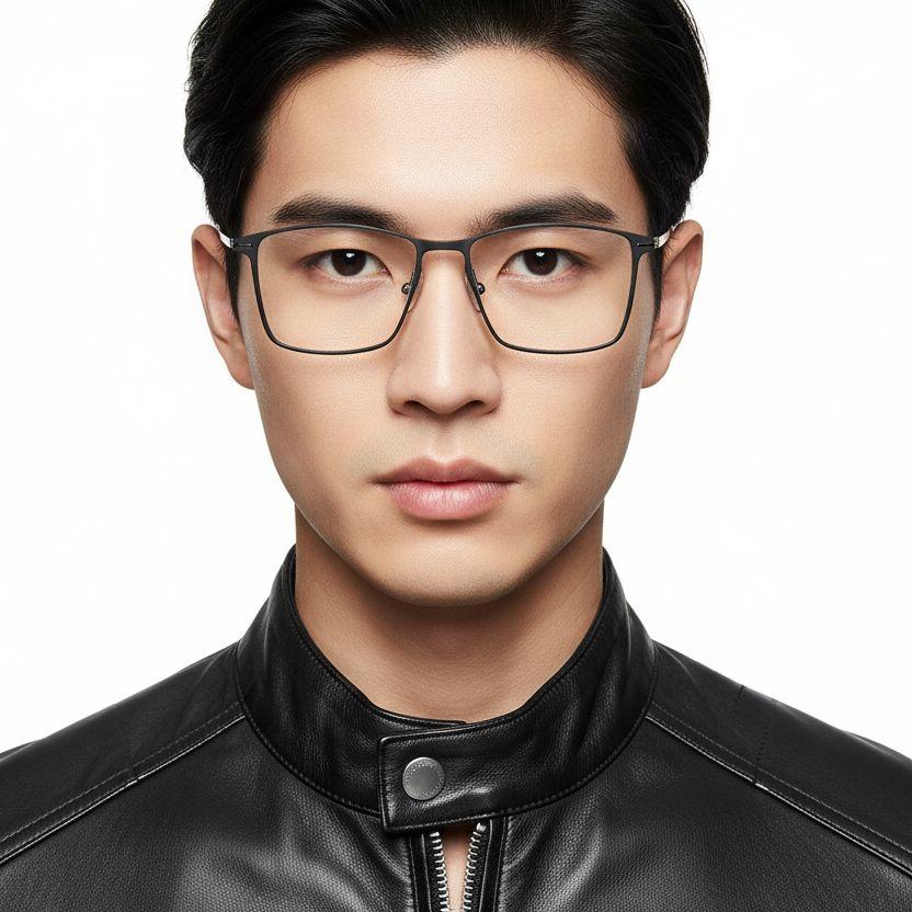 bs1025-0323_silver_rectangular_metal_glasses_model