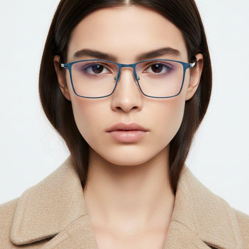 bs1025-0324_blue_rectangular_metal_glasses_model