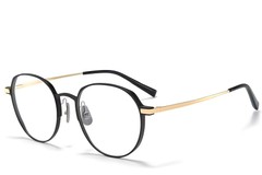 Gafas ovaladas de metal dorado #BS1025-0334