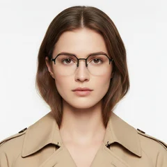 BS1025-0336_Black_Semi-rimless_Metal_Glasses_model