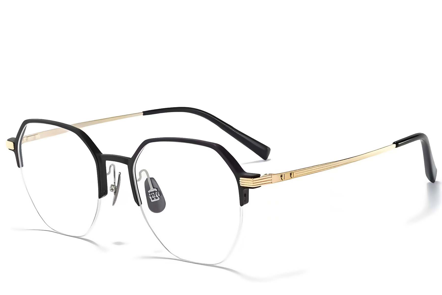 BS1025-0337_Golden_Semi-rimless_Metal_Glasses_corner