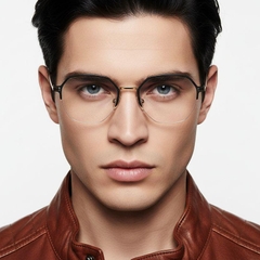 bs1025-0337_golden_semi-rimless_metal_glasses_model