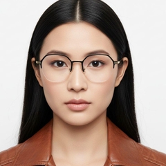 bs1025-0337_golden_semi-rimless_metal_glasses_model